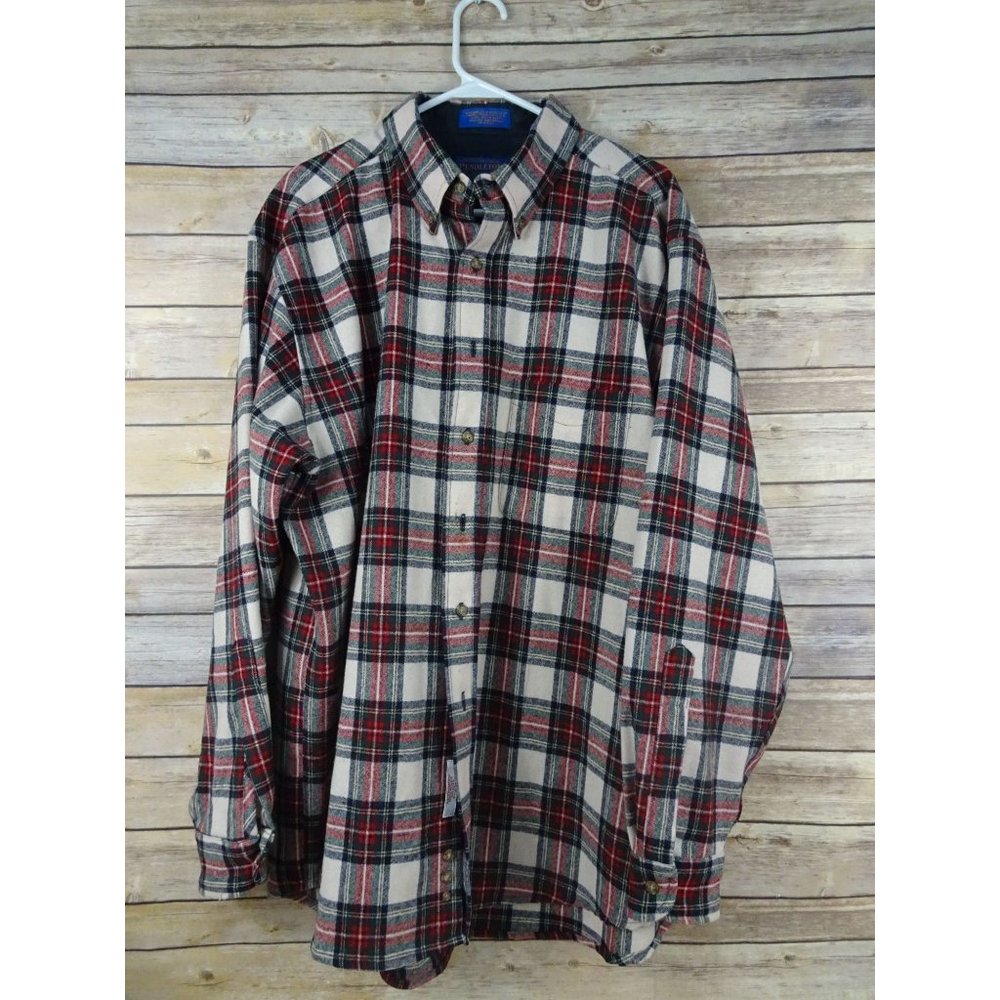 Pendleton Jacket XL Camp  RN 29685 Red White Blue